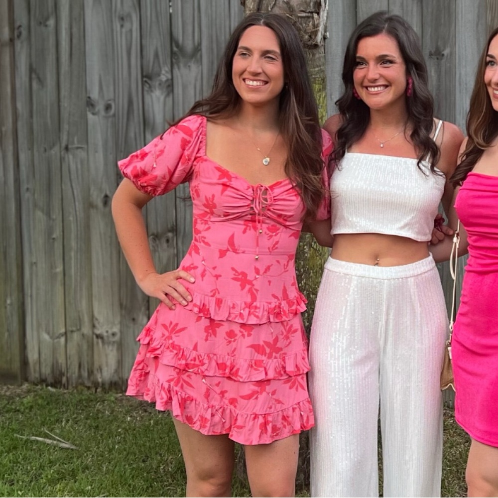 Pink Mika and Gala dress US small AUS 8 worn once !